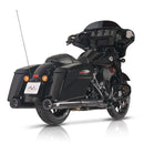 114Mm Double Ring Slip-On Mufflers Black Ceramic For 21-24 Flt/Touring Models