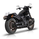 'Double Ring'' Slip-On Muffler Set Black For 22-24 Fxbbs Softail Street Bob