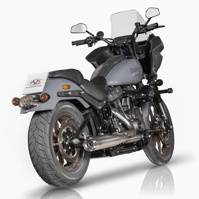 Revolver 2-1 Club Style Exhaust System Satin For 21-24 Fxlrs Low Rider S 114/117