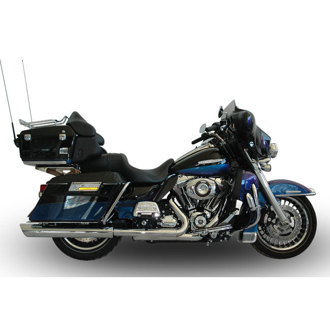 Banger Slip-On Mufflers Chrome For 04-17 Flt/Touring Models (NU)