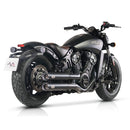 Revolver 90Mm Slip-On Muffler Set Black For 21-24 Indian Scout