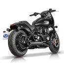 Revolver 2-1 Club Style Exhaust System Black For 21-24 Indian Chief