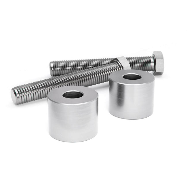 1 Inch (254mm) Riser Extension Kit Machined Finish For 14-25 FLT/Touring With Fox Qs3-Qsr Remote Reservoir Shocks