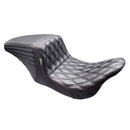 KickFlip Solo Seat Up Front Double Diamond For Touring: 08-25 Touring Excl. 2021 FLH