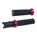 V-Twin Lock-On Hart-Luck Full-Waffle Grips Dark Red For 2025 Softail