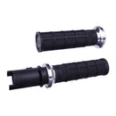 V-Twin Lock-On Hart-Luck Full-Waffle Grips Silver For 2025 Softail