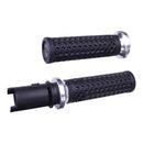 V-Twin Lock-On Grips Vans Signature Black/Silver For 2025 Softail