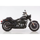 Double Groove Slip-ons Exhaust Black For 18-20 FXBR/FXBRS