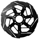 7-Spoke'' Brake Rotor Front Right Black For Front: 15-25 Softail Excl. 2017 FXSE