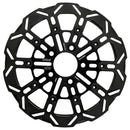 10-Spoke'' Brake Rotor Rear Black For Rear: 00-25 Softail Excl. 2017 FXSE