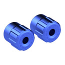 Clubstyle Crashbar End Caps Blue For 18-25 M8 Softail With Rick''s Clubstyle Crashbar