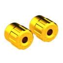 Clubstyle Crashbar End Caps Gold For 18-25 M8 Softail With Rick''s Clubstyle Crashbar