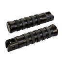 Rider Foot Pegs O-Ring Style Black For Rider: 18-26 Softail