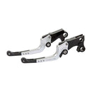 Good Guys Brake & Clutch Lever Set Black / Silver For 96-14 Softail