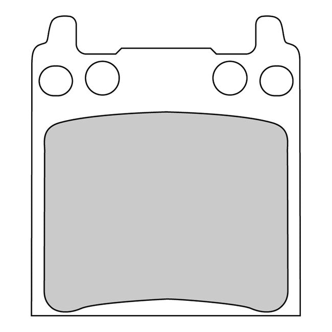 Brake Pads Organic P-Compound For Rear: L87-99 Big Twin