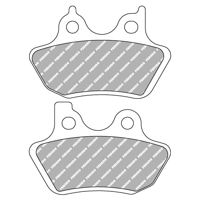 Brake Pads Organic P-Compound For Rear: 14-22 XL Sportster (NU)