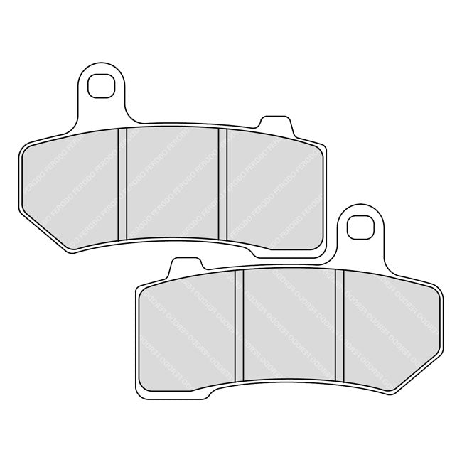 Brake Pads Organic P-Compound For Front: 2008 Buell 1125R (NU)