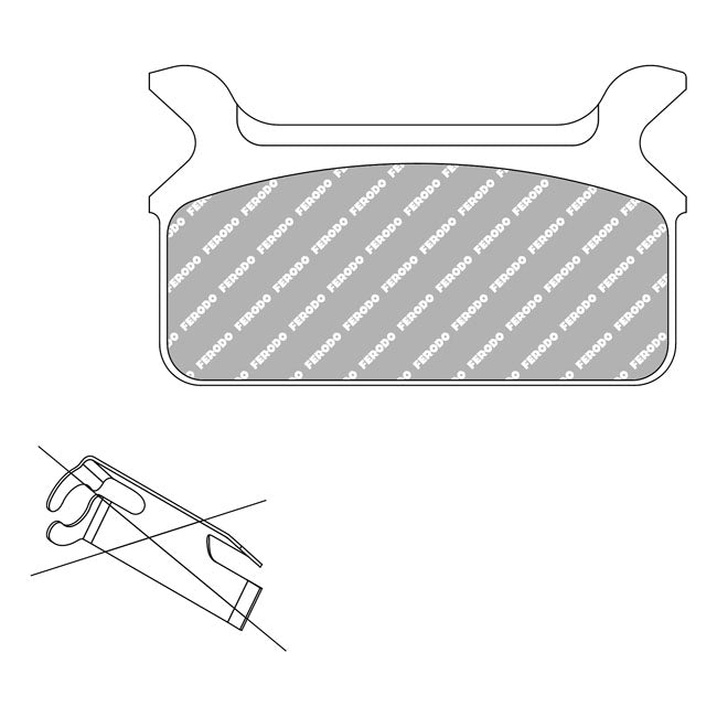 Brake Pads Organic P-Compound For 18-25 Softail