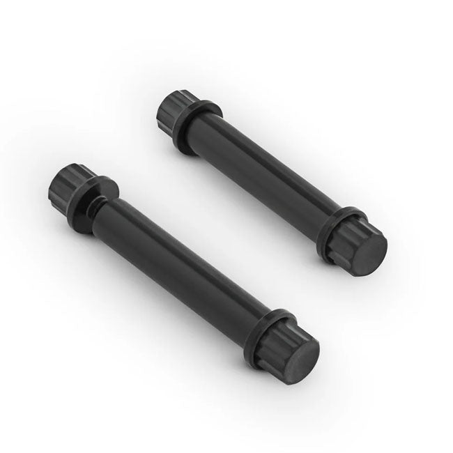Titanium 12-Point Foot Peg Bolt Kit Black - Pack Of 2 For 18-25 Softail Front & Rear