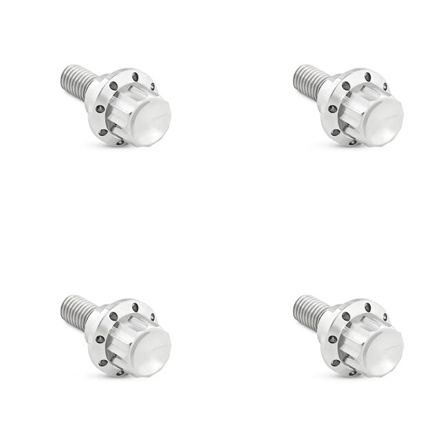 Titanium 12-Point Windshield Bolt Kit Polished For Road Glide: 23-25 Fltrxse