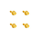 Titanium 12-Point Windshield Bolt Kit Gold For Road Glide: 23-25 Fltrxse