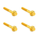 Titanium 12-Point Front Fender Bolt Kit Gold For 09-25 Touring: Road Glide