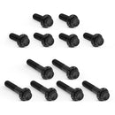 Titanium 12-Point Rocker Box Bolt Kit Black For 99-17 Twin Cam (NU)