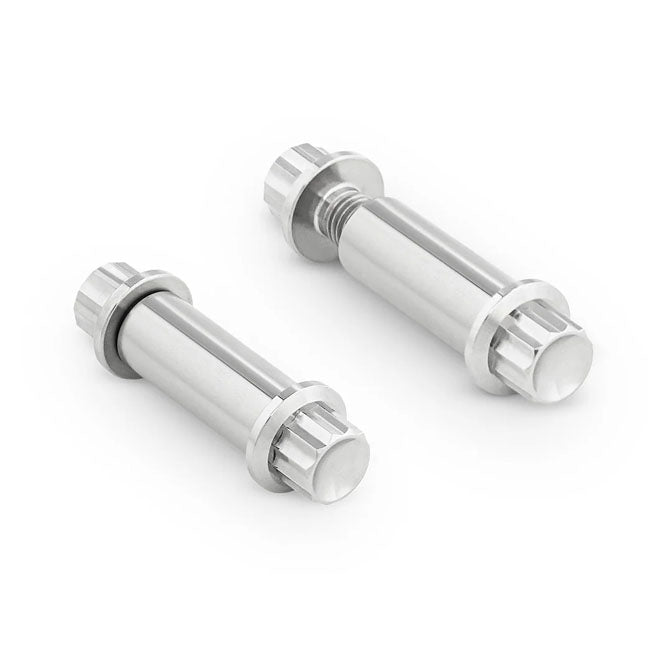 Titanium 12-Point Foot Peg Bolt Kit Polished For All H-D With Traditional Male Mount