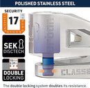 Security UR210S Motorcycle Disc Lock + Reminder Cable - Security Level 17