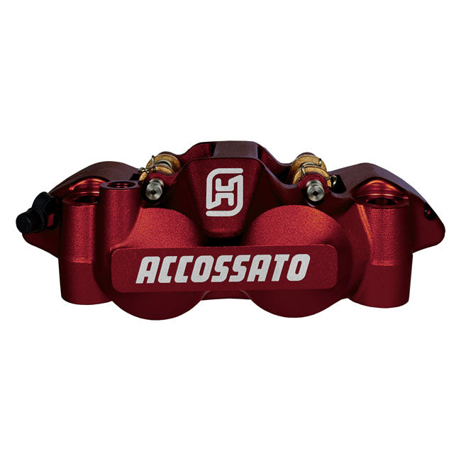 108 MM Monoblock Radial Brake Caliper Left Red