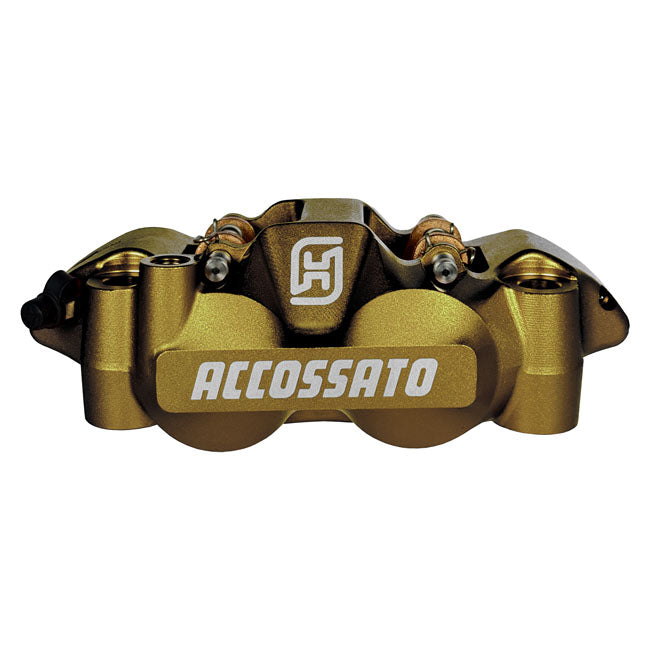 108 MM Monoblock Radial Brake Caliper Left Gold