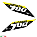 3D Motorcycle Stickers - Tank Sides For Yamaha Tenere 700 World Raid 2022>2025
