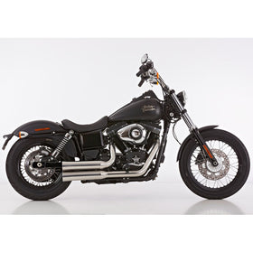 Double Groove 2-2 Exhaust System Polished For 07-16 Dyna(Excl 12-16 FLD)(NU)