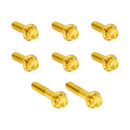 Titanium 12-point Trap Door Cover Bolt Kit Gold For 17-25 Softail