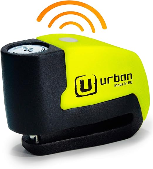 Security UR6 Motorcycle Disc Lock With Alarm - Security Level 10