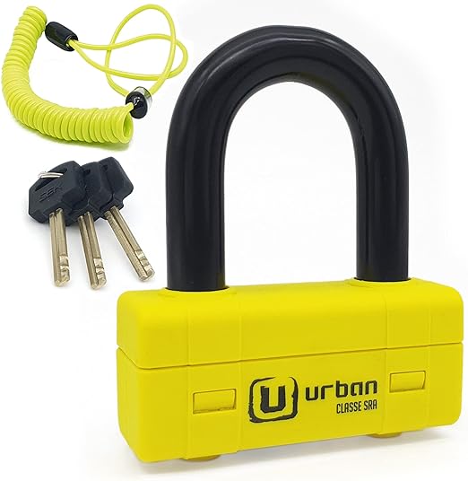 Security UR75 Motorcycle Disc Lock + Reminder Cable - Security Level 18