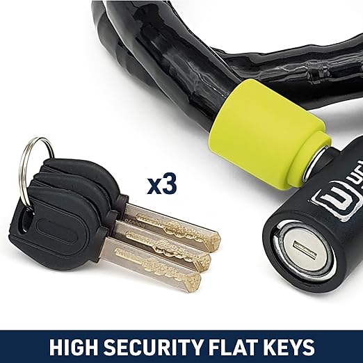Security UR5120 Duoflex Articulated 120 CM Motorcycle Cable Lock - Security Level 9