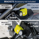 Security UR6 Motorcycle Disc Lock With Alarm - Security Level 10