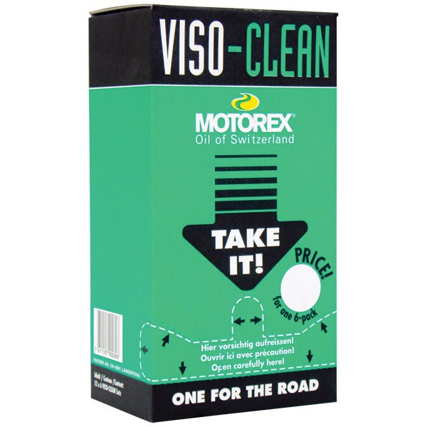 Visor Clean Wipes - Pack Of 12 X 6