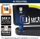 Security UR10 Motorcycle Disc Lock With Alarm - Security Level 18