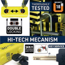 Security UR75 Motorcycle Disc Lock + Reminder Cable - Security Level 18