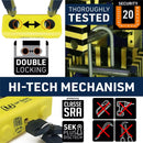 Security UR75120 120 CM Motorcycle Chain + Lock - Security Level 20