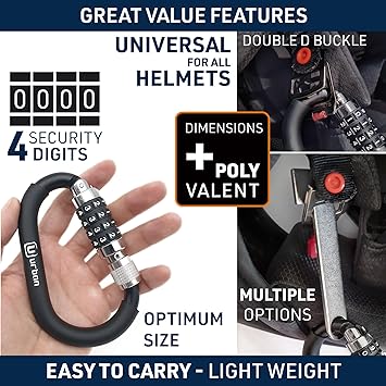 Security UR140 Combination Carabiner With Helmet Adaptor - Security Level 5