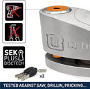Security UR910S Motorcycle Disc Lock With Alarm - Security Level 17
