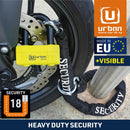 Security UR75+10.120L 120 CM Motorcycle Loop Chain + Lock - Security Level 18