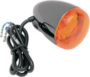 Custom Turn Signal Front Dual Filament Black / Nickel