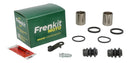 Caliper Repair Kit + Piston Black / Silver For Kawasaki J 125 ABS 2016-2020 - 25 MM