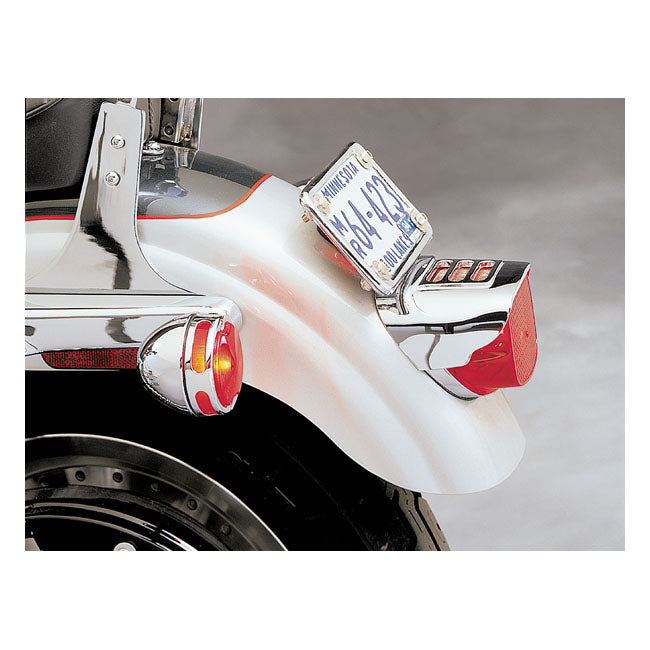 Slotted Taillight Cover Chrome