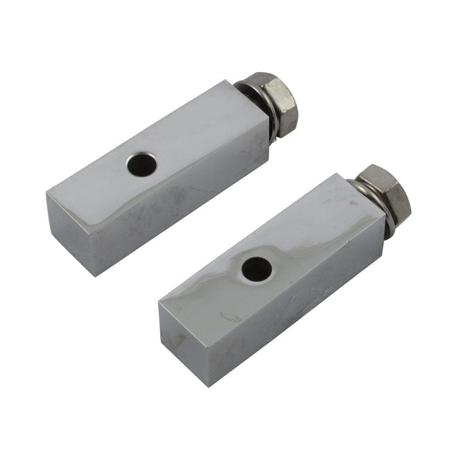 5/8 Footpeg Extension Bar 2 Inch Long For All 'universal female mount' style footpegs