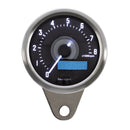 Velona 60 MM Tachometer 8000Rpm Polished Stainless White LED Illumination